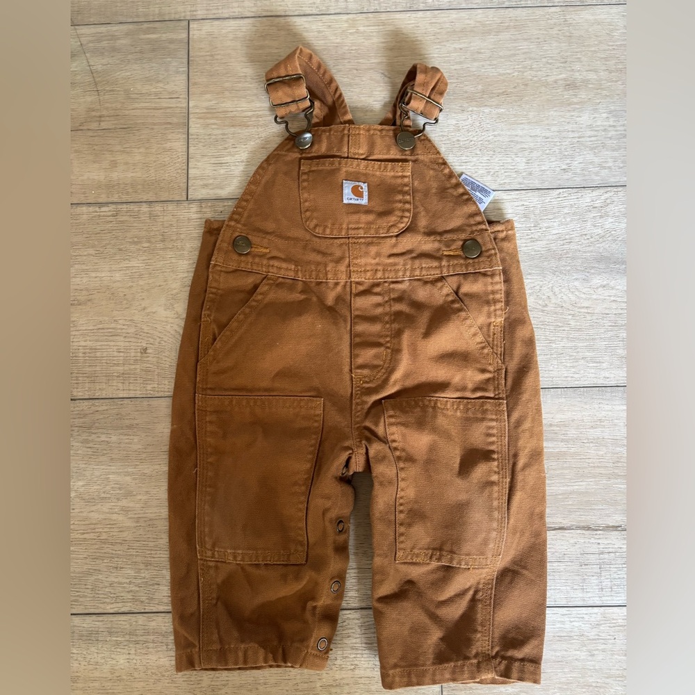 Baby size 6m Carhartt Brown bib Overalls